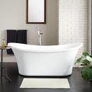Signature Hardware White 67 x 31-1/4 in. Freestanding Bathtub with Center Drain 