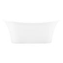 Signature Hardware White 67 x 31-1/4 in. Freestanding Bathtub with Center Drain 
