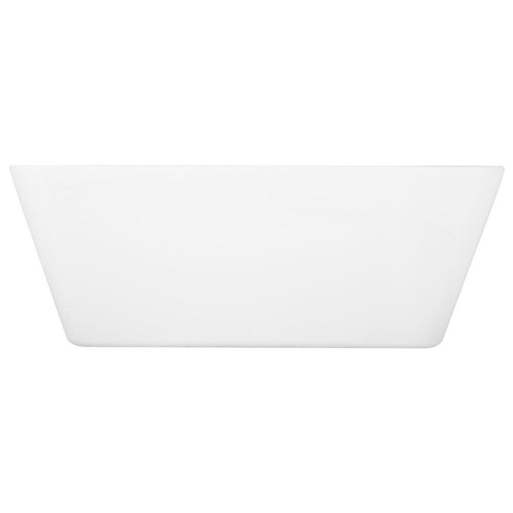Signature Hardware White 53-1/4 x 25-1/4 in. Freestanding Bathtub with Center Drain 