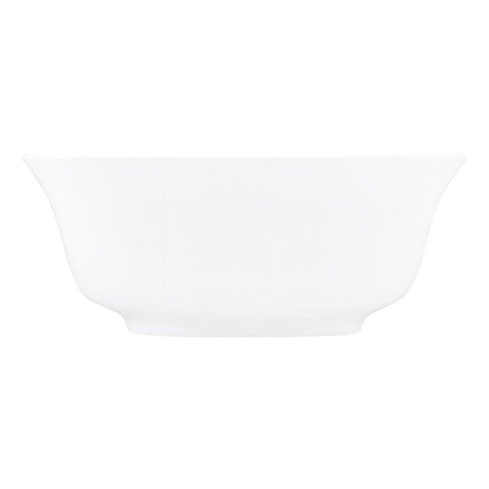 Signature Hardware White 59 x 30-3/4 in. Freestanding Bathtub with Center Drain 