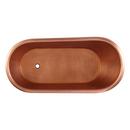 Signature Hardware Antique Copper Patina 59 x 31 in. Freestanding Bathtub with End Drain 
