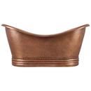 Signature Hardware Antique Copper Patina 72 x 33 in. Freestanding Bathtub with Center Drain 