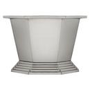 Signature Hardware Stainless Steel 66 x 34-1/2 in. Freestanding Bathtub with Center Drain 