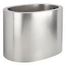 Signature Hardware Stainless Steel 48 x 33-1/2 in. Freestanding Bathtub with Center Drain 