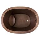 Signature Hardware Antique Copper Patina 48 x 33-1/2 in. Freestanding Bathtub with End Drain 