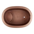 Signature Hardware Antique Copper Patina 48 x 33-1/2 in. Freestanding Bathtub with End Drain 