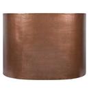Signature Hardware Antique Copper Patina 48 x 33-1/2 in. Freestanding Bathtub with End Drain 