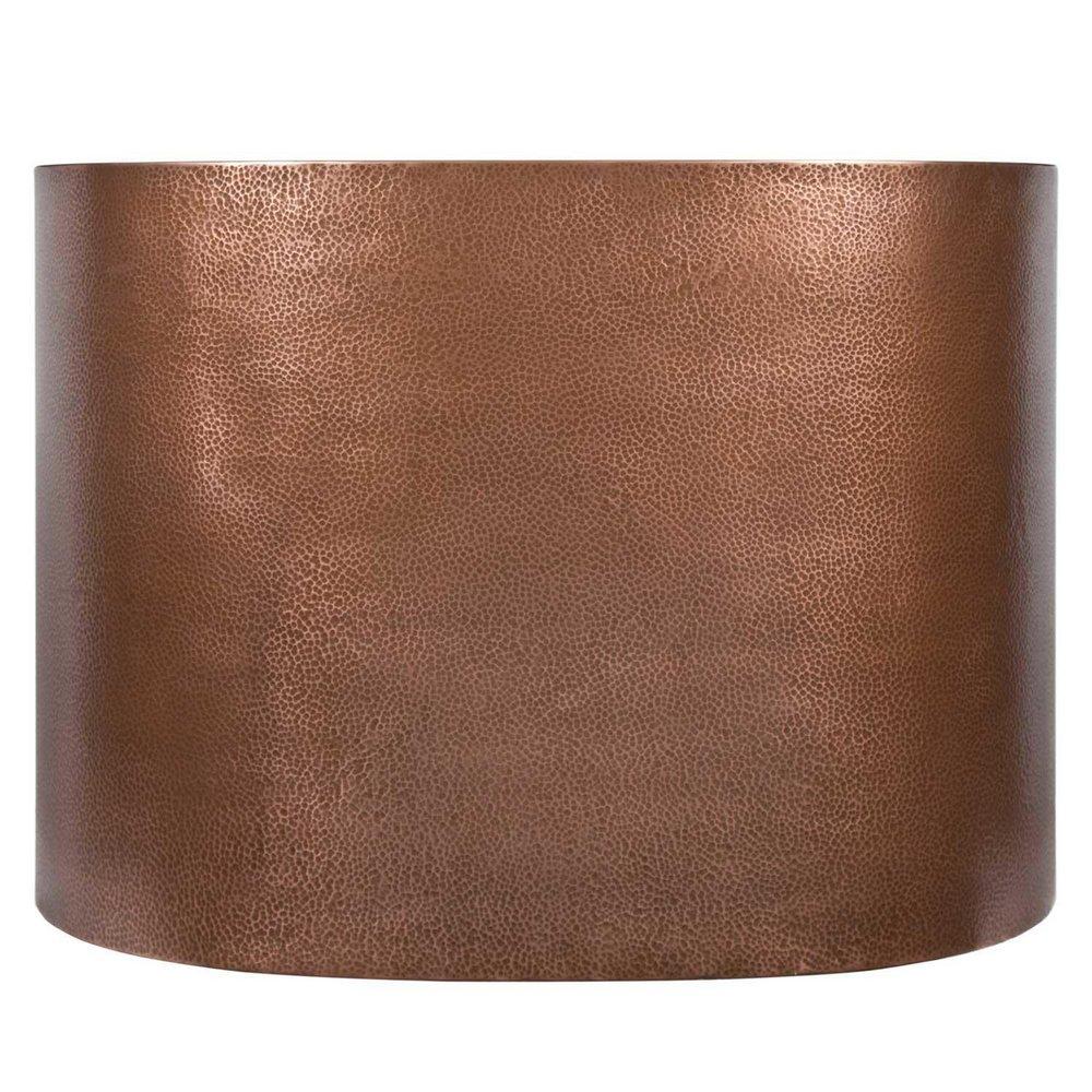 Signature Hardware Antique Copper Patina 48 x 33-1/2 in. Freestanding Bathtub with End Drain 