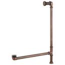 Signature Hardware Antique Copper Patina 48 x 33-1/2 in. Freestanding Bathtub with End Drain 