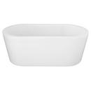 Signature Hardware White 51-1/4 x 25-3/4 in. Freestanding Bathtub with Offset Drain 
