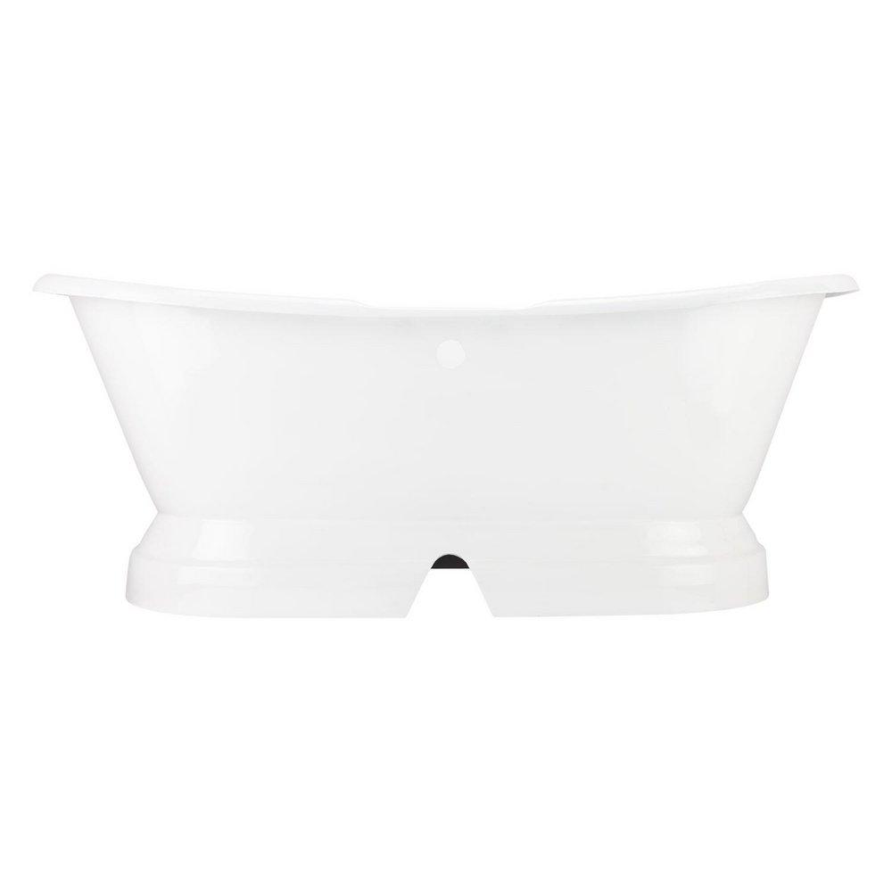 Signature Hardware White 71 x 31-1/4 in. Freestanding Bathtub with Offset Drain 