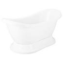 Signature Hardware White 69 x 29 in. Freestanding Bathtub with Offset Drain 