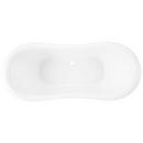 Signature Hardware White 69 x 29 in. Freestanding Bathtub with Offset Drain 