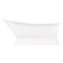 Signature Hardware White 66 x 30 in. Freestanding Bathtub with End Drain 