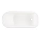 Signature Hardware White 66 x 30 in. Freestanding Bathtub with End Drain 