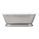 Signature Hardware Antique Pewter 69-1/2 x 32 in. Freestanding Bathtub 