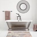 Signature Hardware Antique Pewter 69-1/2 x 32 in. Freestanding Bathtub 