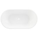 Signature Hardware Black 67 x 32 in. Freestanding Bathtub with Center Drain 