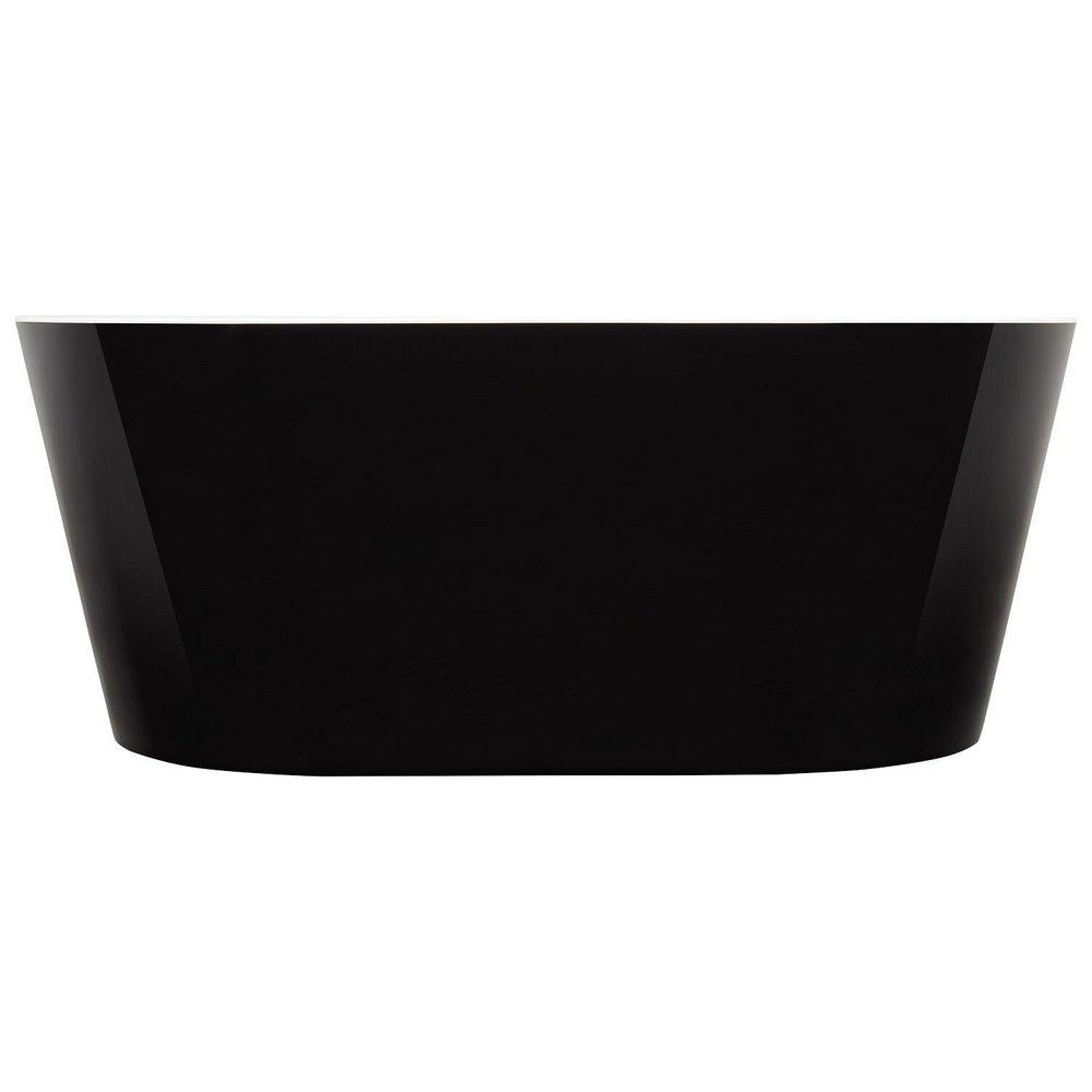 Signature Hardware Black 59 x 32 in. Freestanding Bathtub with Center Drain 
