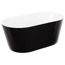 Signature Hardware Black 59 x 32 in. Freestanding Bathtub with Center Drain 