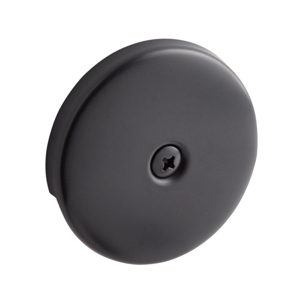 Signature Hardware Matte Black Brass Toe-Tap Drain 