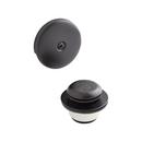 Signature Hardware Matte Black Brass Toe-Tap Drain 