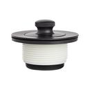 Signature Hardware Matte Black Lift & Turn Drain 