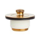 Signature Hardware Brushed Gold Lift & Turn Drain 