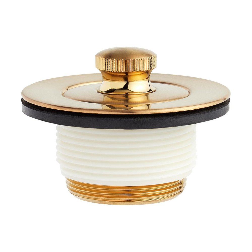 Signature Hardware Brushed Gold Lift & Turn Drain 