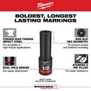 Milwaukee&reg; Black 1/2 in. Socket 
