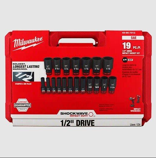 Milwaukee&reg; Black Socket Set 