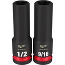1/2 in. Drive SAE Deep 6 Point Socket 12-Piece Set 