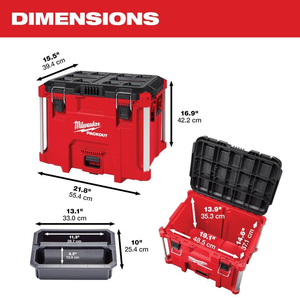 Milwaukee® 22 in. Plastic Tool Box 