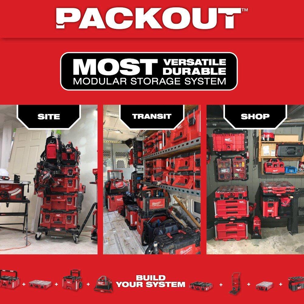 Milwaukee&reg; Red 22 in. Plastic Tool Box 