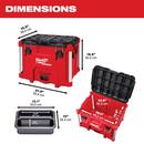 Milwaukee&reg; Red 22 in. Plastic Tool Box 
