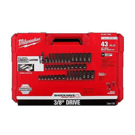 Milwaukee&reg; Black Socket Set 