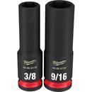 3/8 in. Drive SAE Deep 6 Point Socket 12-Piece Set 