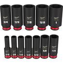 3/8 in. Drive SAE Deep 6 Point Socket 12-Piece Set