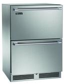 Perlick Stainless Steel 24 in. 2.2 and 5 cu. ft. Dual Zone and Undercounter Outdoor Refrigerator