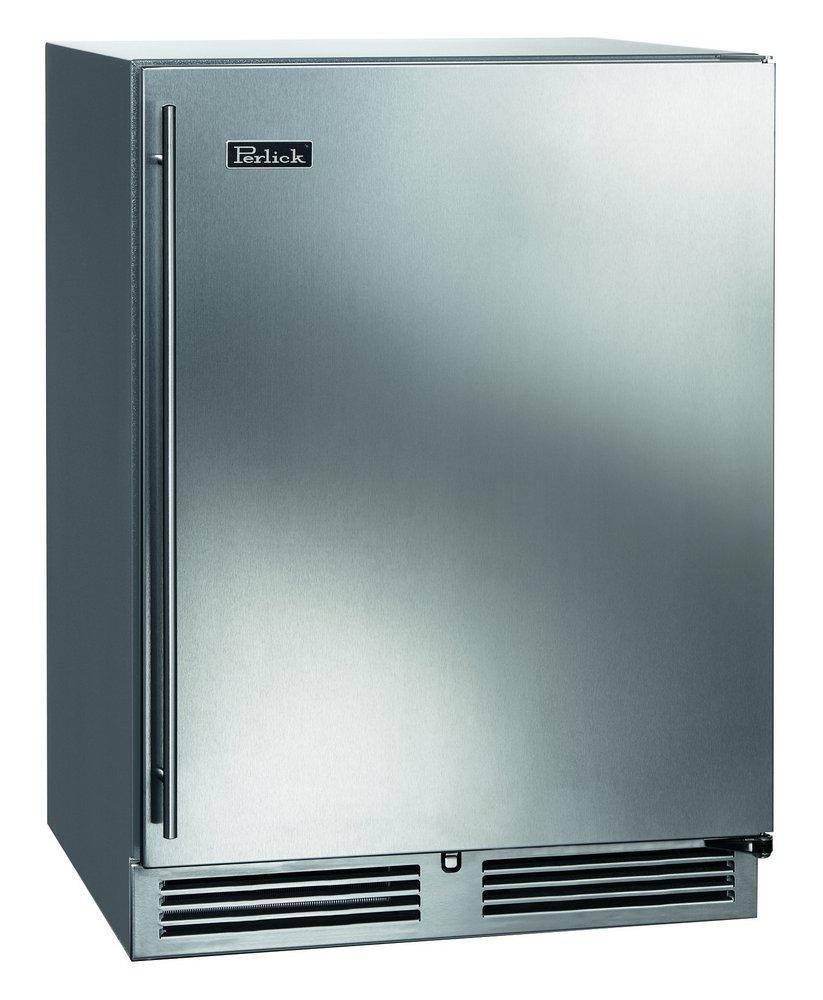 Perlick Stainless Steel 24 in. 5.2 cu. ft. Undercounter Outdoor Refrigerator 