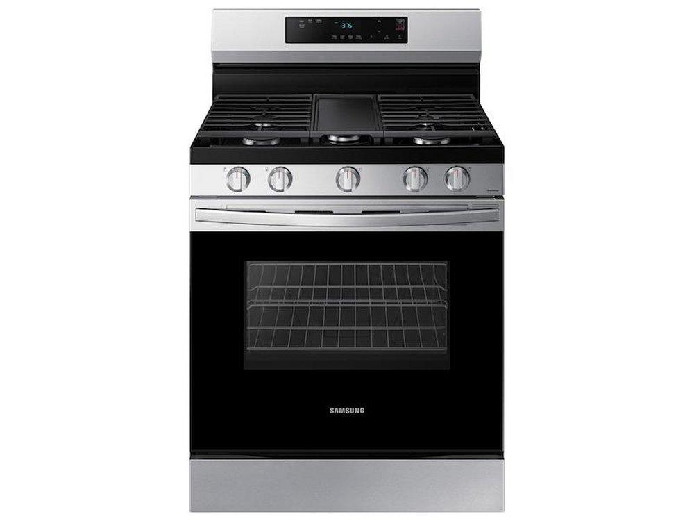 Samsung Stainless Steel 29-15/16 in. 6 cu. ft. 5-Burner Sealed Freestanding Range 