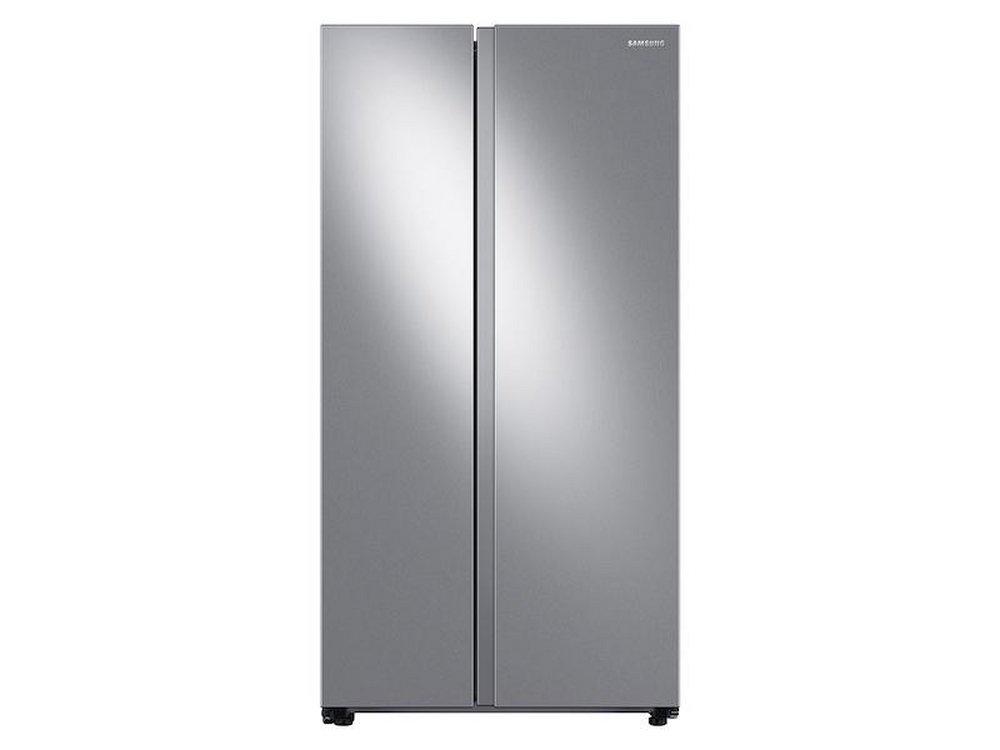 Samsung Fingerprint Resistant Stainless Steel 35-7/8 in. 22.6 cu. ft. Counter Depth and Side-By-Side Refrigerator 