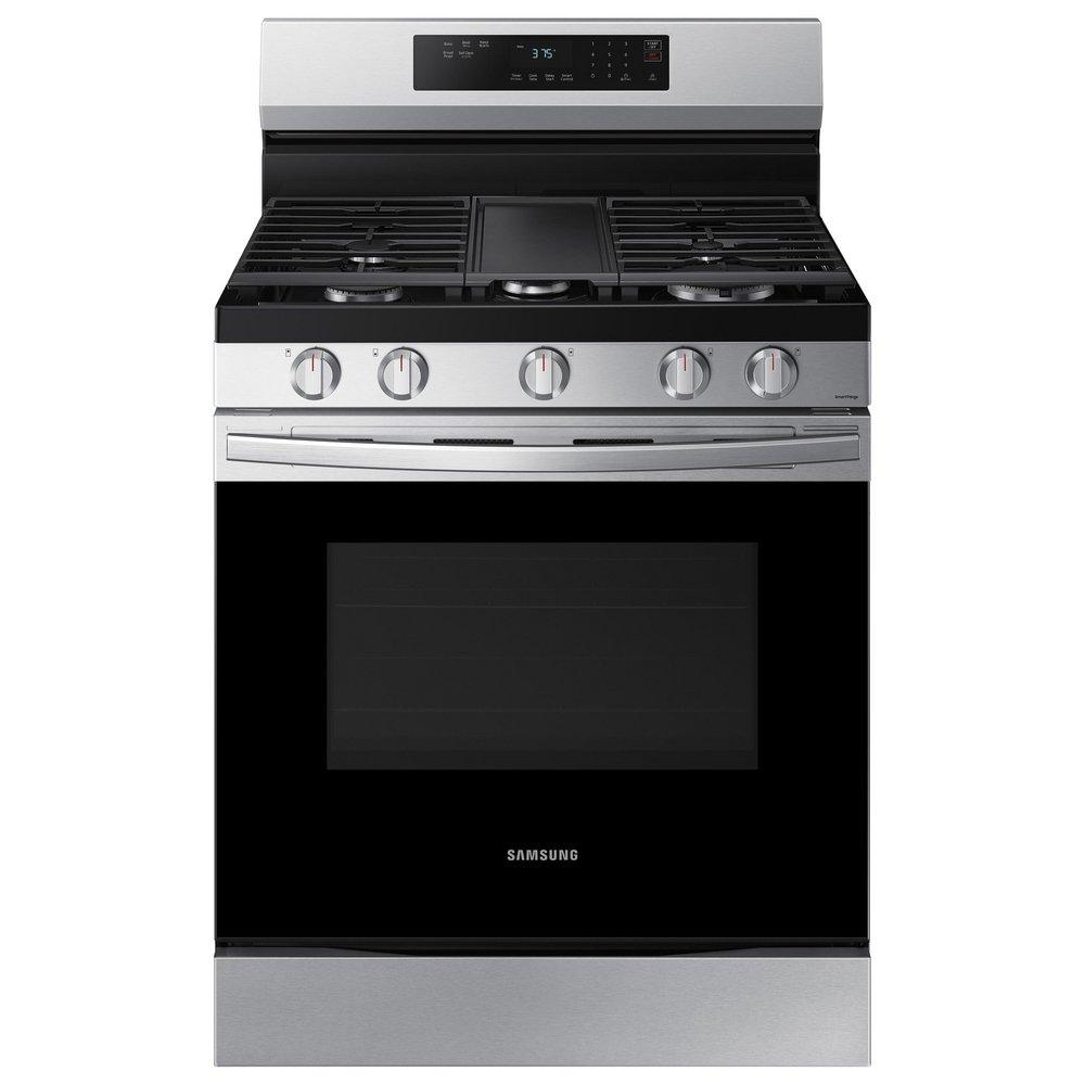 Samsung Stainless Steel 29-15/16 in. 6 cu. ft. 5-Burner Sealed Freestanding Range 