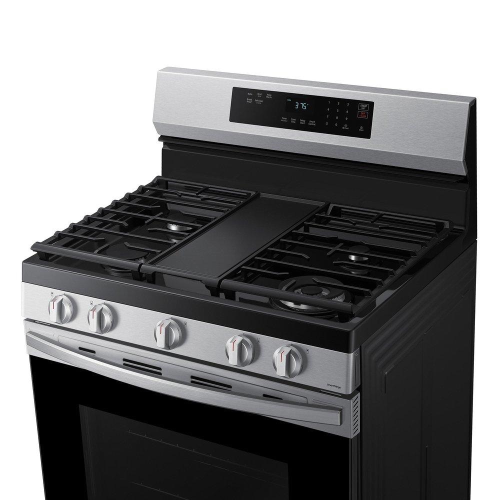 Samsung Stainless Steel 29-15/16 in. 6 cu. ft. 5-Burner Sealed Freestanding Range 