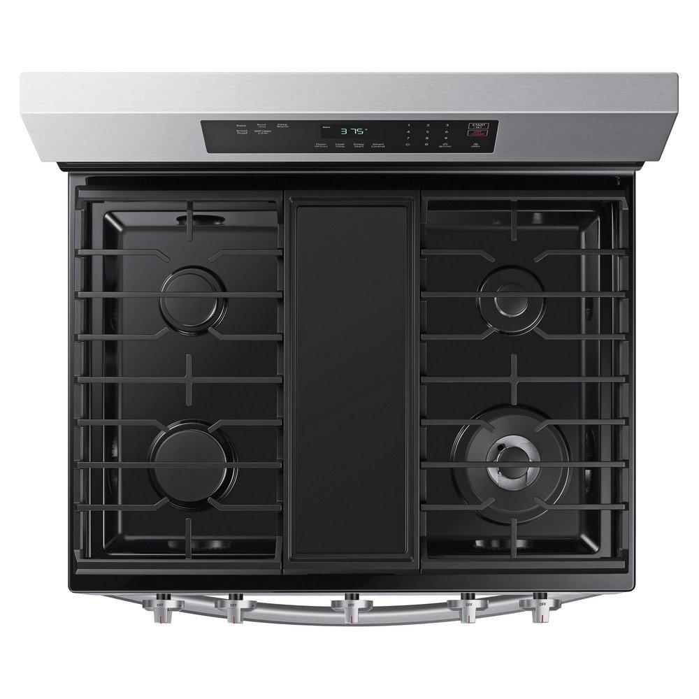 Samsung Stainless Steel 29-15/16 in. 6 cu. ft. 5-Burner Sealed Freestanding Range 
