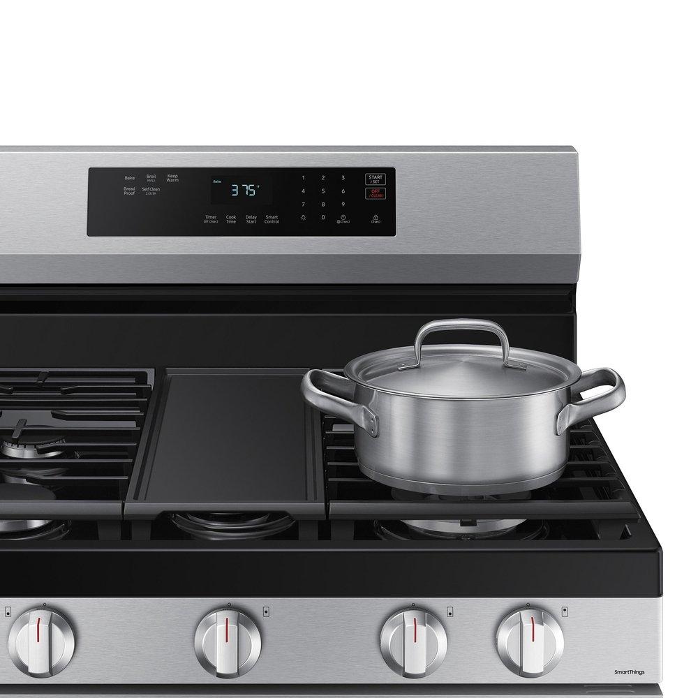 Samsung Stainless Steel 29-15/16 in. 6 cu. ft. 5-Burner Sealed Freestanding Range 