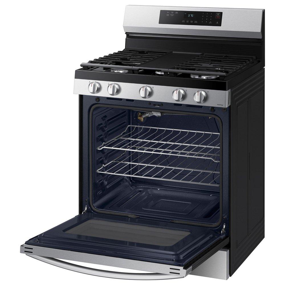 Samsung Stainless Steel 29-15/16 in. 6 cu. ft. 5-Burner Sealed Freestanding Range 