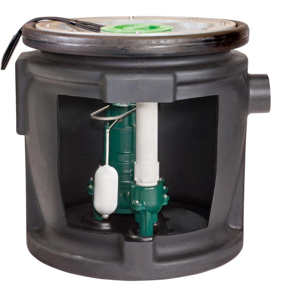 Zoeller Pump Co 115V 9.4A 2 in. Sewage Pump System 