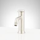 Signature Hardware Brushed Nickel Single Handle Monoblock Bathroom Sink Faucet 