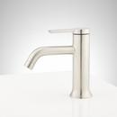 Signature Hardware Brushed Nickel Single Handle Monoblock Bathroom Sink Faucet 
